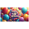 thumbnail image 3 of LUUFILx Happy 18th Birthday Balloon Banner Backdrop Decorations for Birthday Party Celebration Background Decors Photography Props Party Supplies, 3 of 7