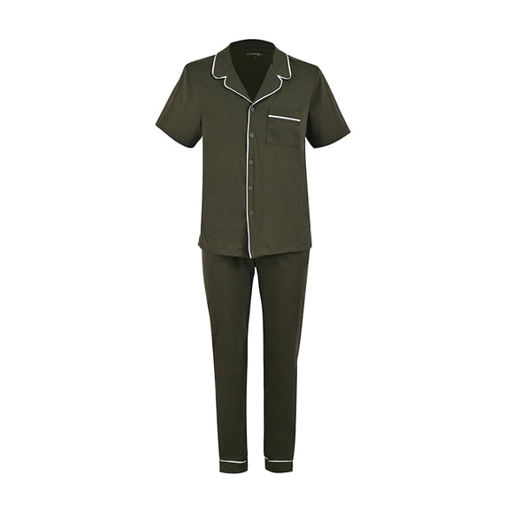 Pijama George para Caballero tipo Pantalón Talla EG Verde, 2 Piezas