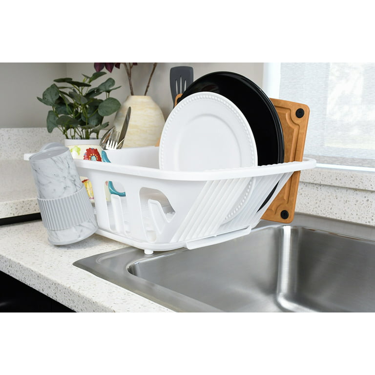 Mainstays 2-piece Plastic Sink Set with Slide-out Drip Tray (Multiple  Colors) 