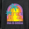 thumbnail image 3 of Instant Message - All Is Swell Sunset - Women's Lightweight French Terry Long Sleeve Shirt, 3 of 6