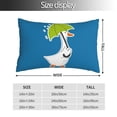 thumbnail image 4 of Disketp Pillow Covers Goose Holding An Umbrella Pattern Throw Pillow Case Cushion Covers,Cushion For Bedroom,Couch,Home-14"X20", 4 of 8