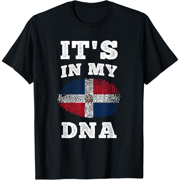 Playful Comfort Tee - Its In My DNA Dominican Republic Flag Dominican T-Shirt