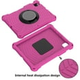 thumbnail image 3 of Durable Silicone Case for Apple iPad Air 10.9" (4th Generation) and iPad Pro 11-Inch Tablet - Drop Proof Shockproof Protective Stand Cover with Hand Holder / Adjustable Shoulder Strap (Rose), 3 of 6