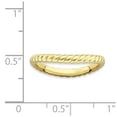 thumbnail image 2 of 2.25mm Sterling Silver Stackable Polished Gold-FlashedWave Ring - 2.5 Grams - Size 6, 2 of 2