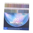 thumbnail image 2 of profesionales, suministros de arte, bocetos, pintura, papelería, juego de lápices para colorear de 50 lápices de dibujo para adulto, 2 of 9