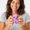 Purple, variant on TPR Soft Rubber Octopus Squishy Stress Relief Toy 3.7 Inch, Novel Fidget Animal for Anxiety Calming Kids Adults Desk Gift