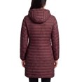 thumbnail image 3 of INSPIRE CHIC Women's Quilted Puffer Coat with Detachable Hood Mid Length Slim Fit XX Large Burgundy, 3 of 6