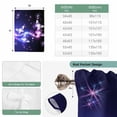 thumbnail image 6 of Purple Butterflies Balloon Curtains 63 Inch Length for Living Room/Bedroom, Modern Abstract Fantasy Gradient Rod Pocket Privacy Door Curtains Decorative Tie Up Shade for Window 52"x63", 6 of 8