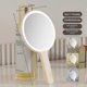 thumbnail image 2 of 808 Handheld Led Makeup Mirror With 3 Color Lighting Touch Control Rechargeable Vanity Mirror - Roun, 2 of 5