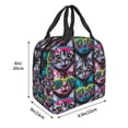 thumbnail image 3 of Sikiie Happy Kitten Faces Lunch Bag for Women & Men Adult Insulated Lunch Box, Food Lunch Containers Lunch Tote Bags for Work, Travel, Outdoor, 3 of 8