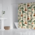 thumbnail image 2 of Beige Dinosaurs Volcanoes Pattern Shower Curtain 72"x72" ,Bathroom Decorative Shower Curtains Set with 12 Hooks,Modern Waterproof Washable Shower Curtain, 2 of 6
