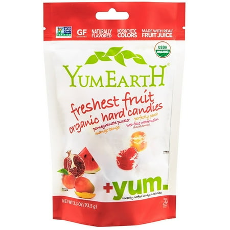 College Farm Organic Lemon Candy - YumEarth, Organic Hard Candies, Freshest Fruit , 3.3 oz(pack of 4)