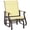 Beige#1, variant on Outdoor Sofa, Outdoor Wicker Adirondack Rocking Chair, Patio Rattan Rocker Chair with High Back, Seat Cushion, and Pillow for Garden, Porch, Balcony, Cream White, White Patio Furniture
