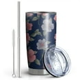 thumbnail image 2 of 20 Oz Pioneer Flower Coffee Tumbler Double Wall Insulated Stainless Steel Water Bottle | Metal Reusable Thermoses Flask with Cup Cap | Leak & Sweat Proof with Anti-Dust Lid, 2 of 7