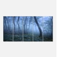 thumbnail image 2 of Trail Through Blue Fall Forest - Landscape Photo Canvas Art Print, 2 of 3