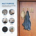 thumbnail image 4 of Ganchos de pared plegables Growalleter Gold para baño o cocina, 4 of 7