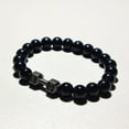 thumbnail image 7 of RuiJiao Unisex Natural Stone Dumbbell Bracelets - 8mm Black Matte Stone Beads, Fitness-Inspired Jewelry for Men and Women, Perfect Gift Set, 7 of 7