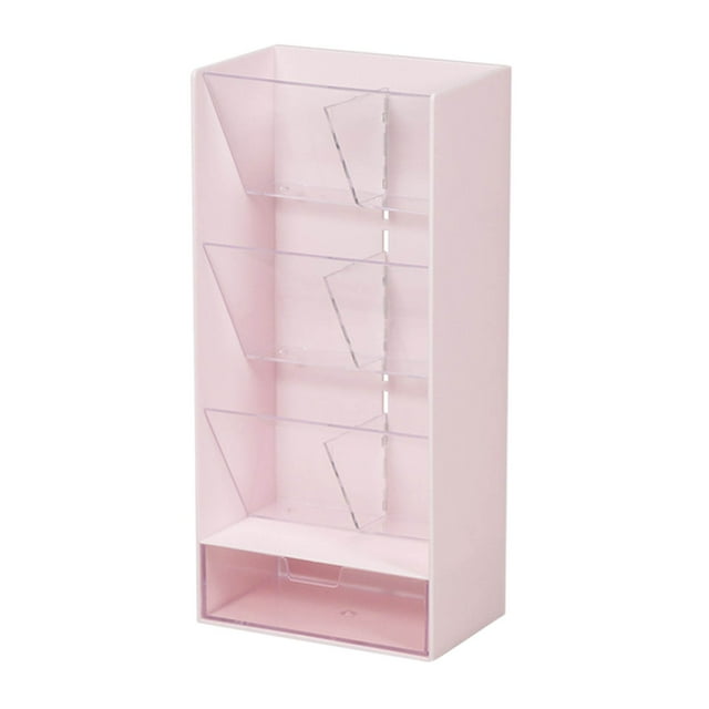 Desktop Storage Box, Transparent Flat Partition Shelf, Student Artifact Desk, Pencil Slanted Organizing Rack