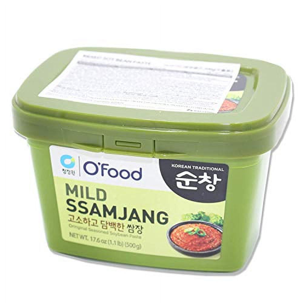 O'Food Ssamjang, Korean Mild Seasoned Soybean Paste H2FSDSauce, Perfect for Rice, Noodles, Fresh Vegetables and Meat, Savory and Flavorful (1.1lb)
