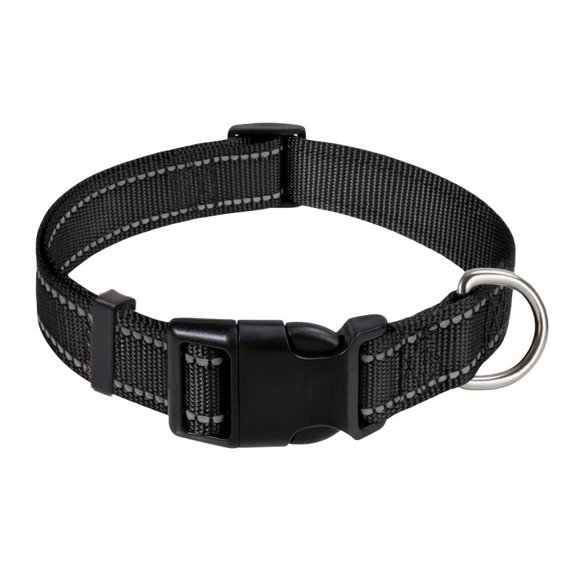 Collar reflectante para perros, ajustable, de neopreno suave y acolchado, con hebilla, para perros pequeños, medianos y grandes.