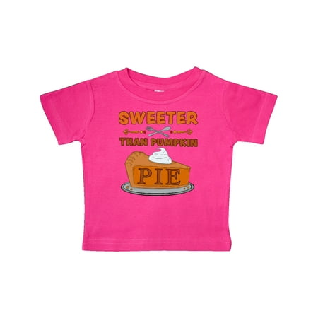 

Inktastic Thanksgiving Sweeter Than Pumpkin Pie Gift Baby Boy or Baby Girl T-Shirt