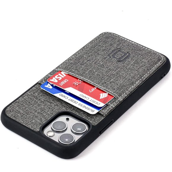 Dockem Étui Portefeuille Luxe M2T pour iPhone 11 Pro (5.8), Plaque Métallique Invisible Intégrée, Conçue pour le Montage Magnétique,