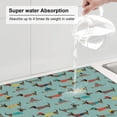 thumbnail image 3 of Goofa Dish Drying Mat Super Absorbent Drying Mat Large Dish Drying Mats for Kitchen Counter Easy Clean Dish Mat Kitchen Drying Mat 16" x 18" ( Dachshund Dog Puppy ), 3 of 6