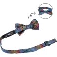 thumbnail image 4 of LAICAIW Solid Banded Adjustable Length Pre-tied Boy's Bow Tie, 4 of 7