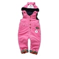 thumbnail image 1 of KIDSCOOL SPACE Salopette en Jean pour Bébé, à Capuche, Rose, 2-3 Ans, 1 of 5