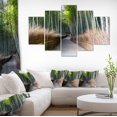 thumbnail image 1 of Straight Path in Bamboo Forest - Forest Canvas Wall Art Print, 1 of 3