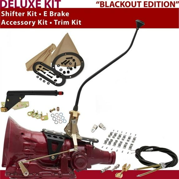 American Shifter TH200 Shifter Kit Black 23 in. Swan E Brake Cable Clamp Clevis Trim Kit for DF08E