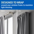 thumbnail image 3 of Mainstays Nickel Wrap Around Tension Curtain Rod, No-Drill Installation, 48-84 in, 3 of 8