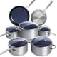 thumbnail image 1 of Set de utensilios de cocina Nuwave Healthy Duralon Blue Ceramic Antiadherente, 1 of 9