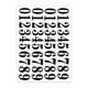 thumbnail image 4 of 5 Sheets Black Number Stickers Scrapbooking Embellishments Luggage Mobile Phone Child Helmet Computer Stickers,2 Inches, 4 of 4