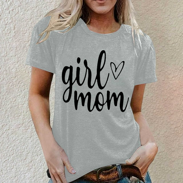 T-Shirts Décontractés pour Femmes à Manches Courtes avec Imprimé Graphique pour un Style Sans Effort au Quotidien