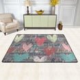 thumbnail image 2 of SKYSONIC Valentine Handwritten Words Non-Slip Area Rug, Romantic Hearts Floor Carpet Comfort Floor Mats Decor for Indoor Front Porch Living Room Bedroom Kitchen, 36"x24", 2 of 5