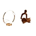 thumbnail image 1 of Portabotellas de vino,Soporte para botellas de vino,soporte para botellas de vino,estante de hierro,Decoración de gabinete de vino tinto de regalo de barra de cocina,Figura de pensador, 1 of 8