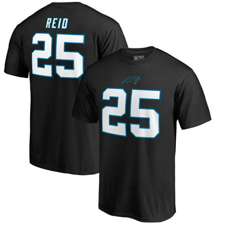 Panthers Team Glass Eric Reid Carolina Panthers NFL Pro Line by Fanatics Branded Team Authentic Stack Name & Number T-Shirt - Black ()