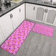 thumbnail image 2 of Pink Halloween Pattern Kitchen Rugs Sets Of 2,Anti Fatigue Kitchen Mat Rugs Non Slip Washable,Decorative Kitchen Floor Mats for Kitchen,Sink,Laundry,17"x30"+17"x47", 2 of 7