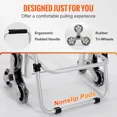 thumbnail image 5 of Stair Climbing Cart 50L Foldable Shopping Cart w/ Waterproof Bag & Seat, 5 of 6