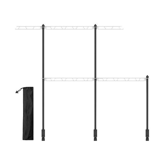 Almencla Support de Rangement de Bureau de Camping pour Lampe, Support Suspendu pour Feu de Camp, Barbecue, Camping, Combinaison