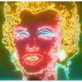 thumbnail image 4 of Stephen Chambers 27x26 Black Modern Wood Framed Wall Art Titled - Glowing Marilyn, 4 of 6
