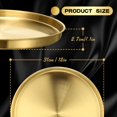 thumbnail image 2 of Bandejas redondas de acero inoxidable Thenshop de 31 cm, color dorado, 3 unidades, 2 of 6