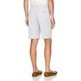 thumbnail image 2 of Haggar Men's Cool 18 Pro Straight Fit Stretch Solid Flat Front Short, White, 32, 2 of 2