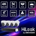 thumbnail image 2 of Système de Caméra de Sécurité 4K Hilook, Kit de Surveillance NVR 4 Caméras Extérieur 2 To Tourelle CCTV, Système de Caméra de Sécurité Domestique Filaire, 2 of 10