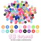 thumbnail image 2 of 4500pcs Clay Black Stone Beads 18 Colors 6mm Flat Round Polymer Clay Beads Diy Jewelry Marker Kit Christmas, 2 of 3