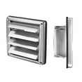 Mlless 4/5/6 Inch Stainless Steel Gravity Grille Duct Vent Cover for