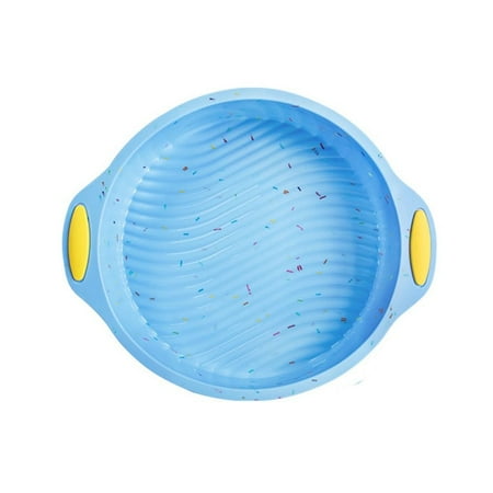 

Kitchen Round Pastry Dish Baking Tools Ripple Flan Mold Large Pudding Mold Cake Pan Silicone MIDDLE