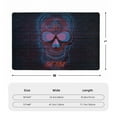 thumbnail image 4 of XMXT Non-Slip Area Rug, Dazzling Neon Skulls Print Polyester Rugs for Living Room, 36 x 24 inches Multicolor, 4 of 9
