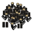 thumbnail image 1 of 100 unidades de fundas termoencogibles de PVC para botellas de vino con lengüeta de apertura fácil, fundas termoencogibles para vino Negro, 1 of 9
